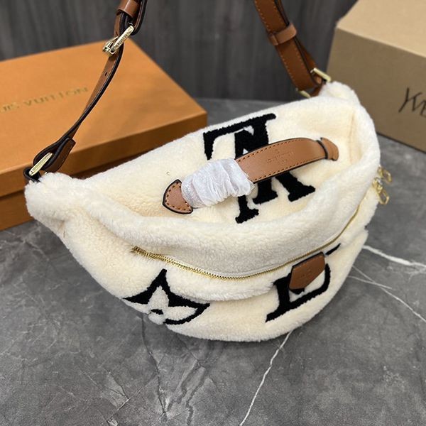 Cute limited edition Louis Vuitton replica fluffy bum bag vuv85496 Cute limited edition Louis Vuitton replica fluffy bum bag vuv85496