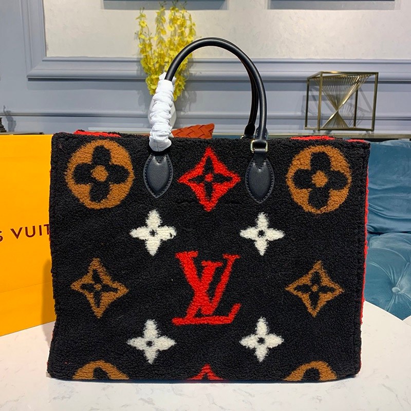 [Immediate delivery] Louis Vuitton On the Go GM Replica LV Teddy Special Limited Edition Noir M55421