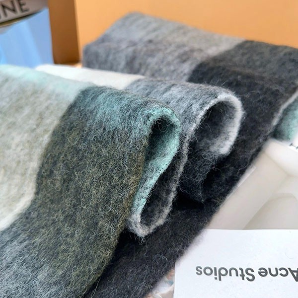 ◆Almost sold out!◆Acne Studios fake mohair check scarf acg00188