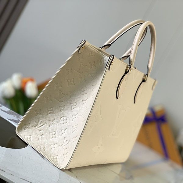 Hard to find Louis Vuitton On the Go MM replica Monogram Empreinte tote bag vuq87015