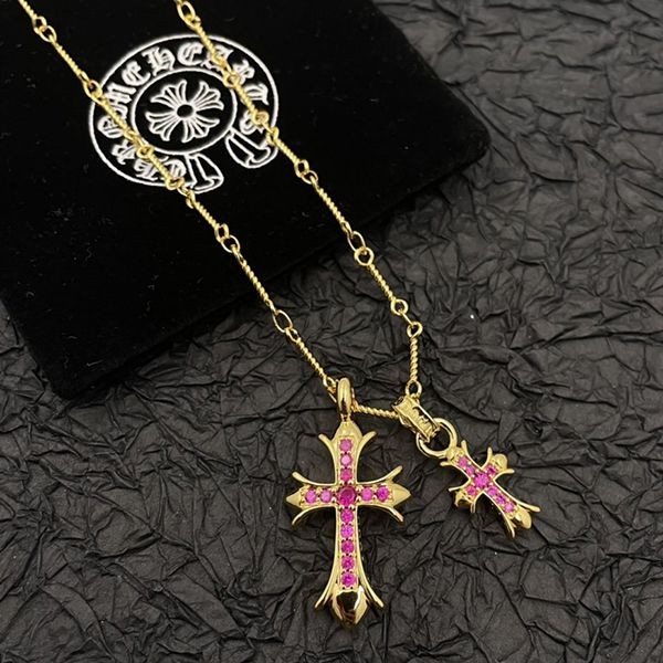 ☆Super popular☆Chrome Hearts necklace copy 1 ball tiny CH cross charm Kuy74558