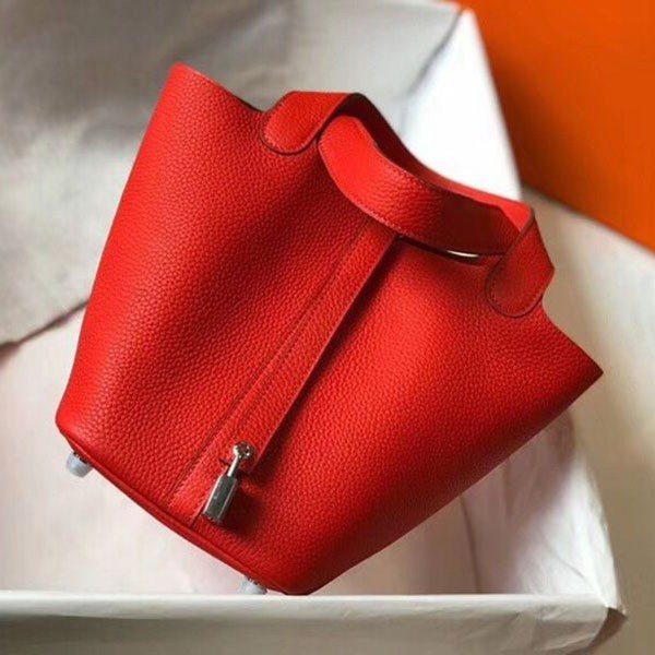 Hermes Picotin Lock Clemence Replica Silver Hardware he26046