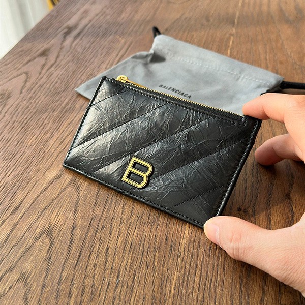 Balenciaga Crash coin and card case replica bas69839