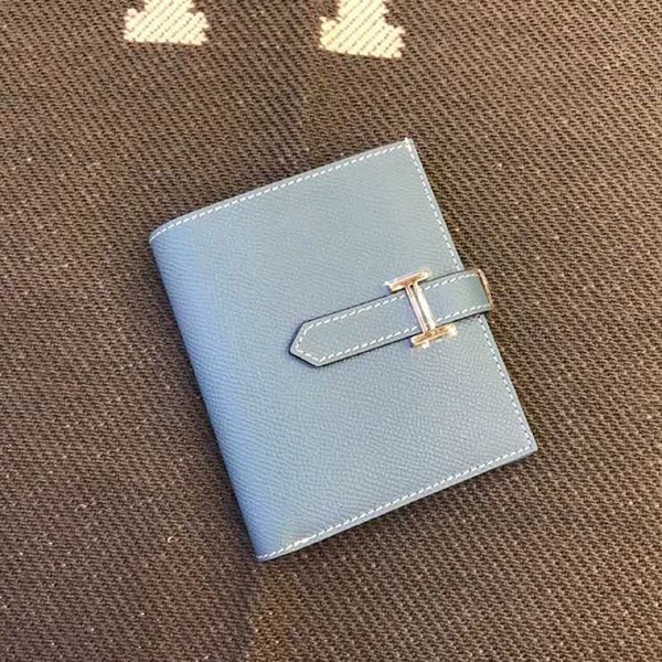 Hermes Bearn Compact Topson Replica Silver Hardware he19074