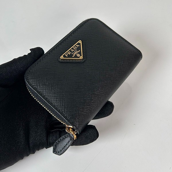 Prada coin purse wallet replica Saffiano compact wallet 1MM268