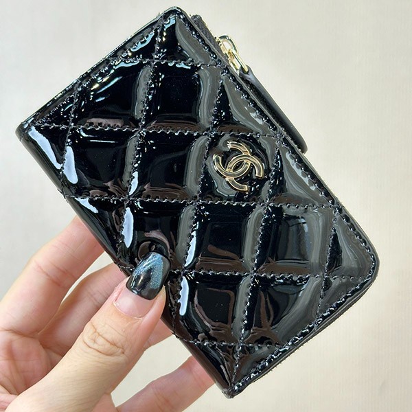 Chanel Replica Zip Coin Purse Folding Wallet sht73792