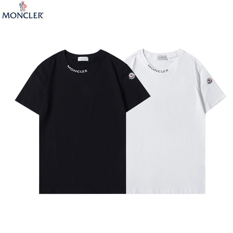 Very popular! Moncler T-shirt with cuff logo, copy, 2 colors, moc99123