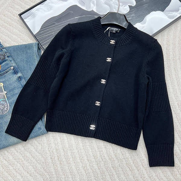 Very popular! Chanel knockoff CC logo knit sweater shd12371