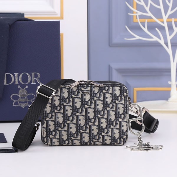 Dior★Shoulder Strap Pouch Replica Dior Oblique Men's 2OBBC119YSE_H05E