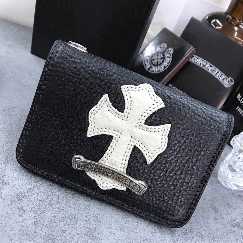 New for Autumn/Winter Chrome Hearts Card Case Fake Cemetery Leather Patch #2 Business Card Holder Kuc76281