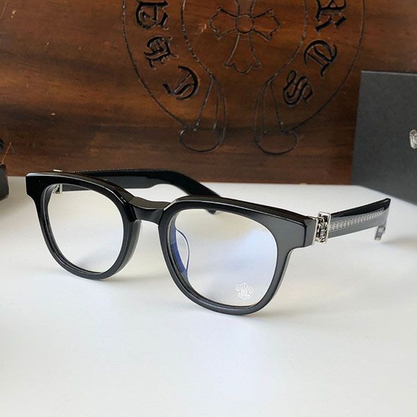 Best Price Challenge CHROME HEARTS DAGGER Unisex Square Glasses Kuo26128