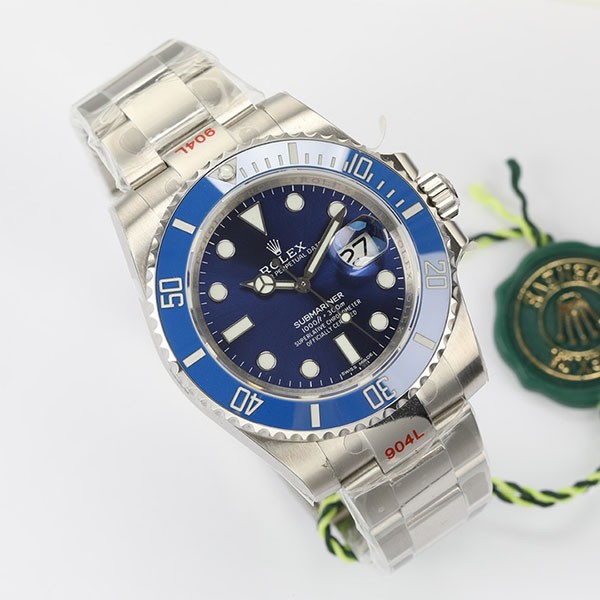 Rolex Blue Submariner Replica Date Automatic White Gold Men's 116619LB1 - Sold Out