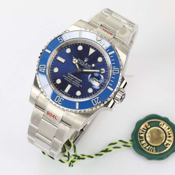 Rolex Blue Submariner Replica Date Automatic White Gold Men's 116619LB1 - Sold Out