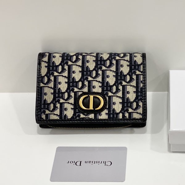 Dior Oblique Caro Replica Folding Wallet deu66810