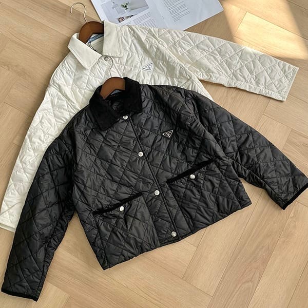 ★Safe shipping with tracking Prada Replica Light Re-Nylon Cropped Jacket 2 colors pug23138