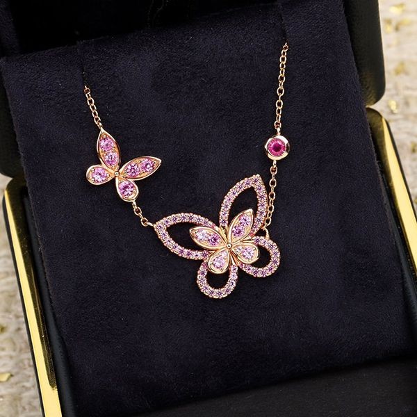 Extremely Rare! Graff Butterfly Silhouette Diamond Necklace gup86261