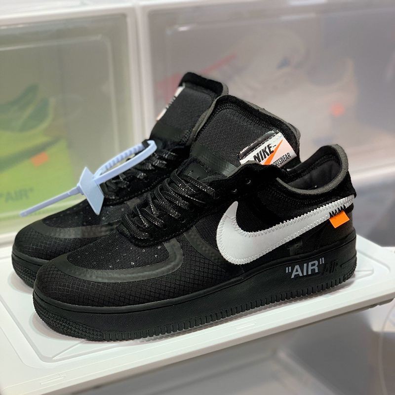 Extremely rare! Comfortable off-white x Nike Air Force 1 Low Black AO4606-001