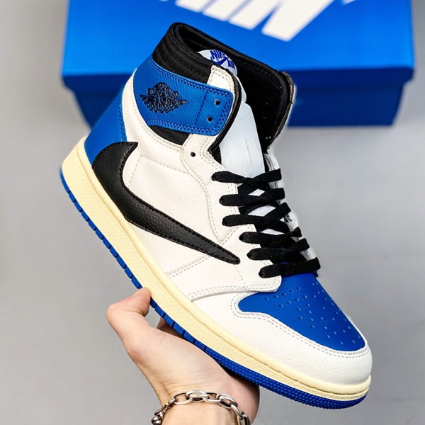 Sold out! Travis Scott Nike Replica x Fragment Air Jordan 1 Sneakers Retro High OG Military Blue DH3227-105