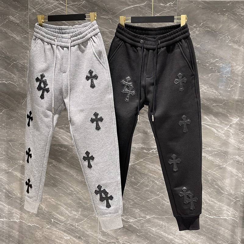 Not available in Japan Chrome Hearts [CH Sweatpants] ◆ Scroll Label Copy 2 colors Kui59146