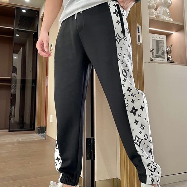 Louis Vuitton wool and leather jogging pants replica vuw28599, sure to sell out