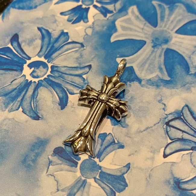 Chrome Hearts★Double Cross Pendant Charm Fake Attention-grabbing! Kud49748