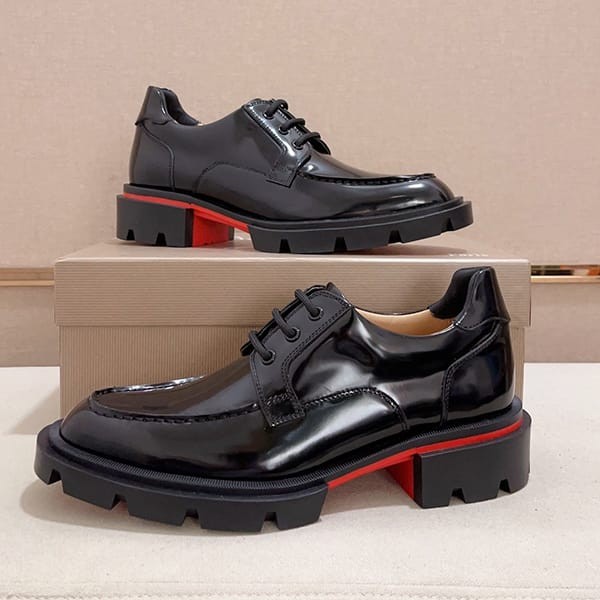 Immediate shipping Louboutin Our Georges L shoes in calfskin leather Rut84713 fake