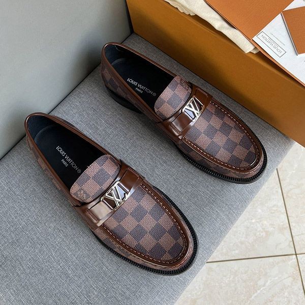 No. 1 in total sales! Louis Vuitton replica Major Loafer Damier Canvas vuz72792