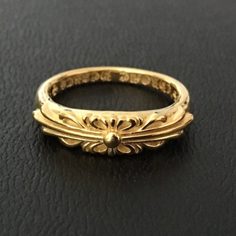 Classic Chrome Hearts Floral 22kGold Diamond Gold Ring Fake Copy Kue61439 Classic Chrome Hearts Floral 22kGold Diamond Gold Ring Fake Copy Kue61439