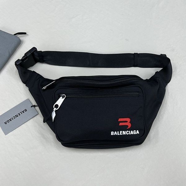 Competitive Balenciaga replica logo zip pocket explorer belt bag baa66608