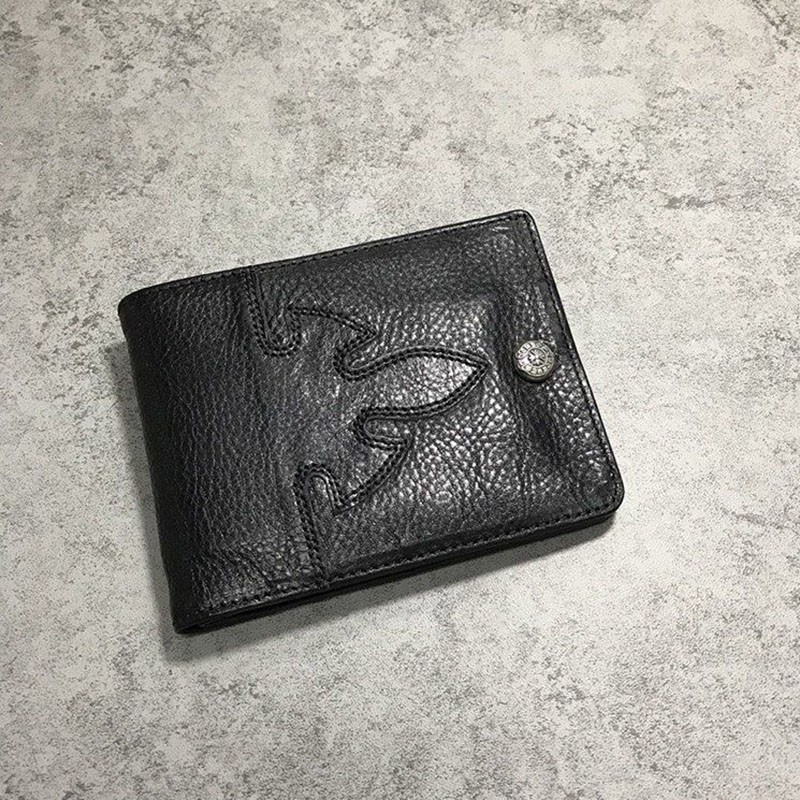 New sale Chrome Hearts wallet replica ★ Calf hair snap wallet Kul14419