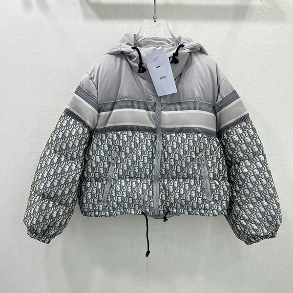 Cheap Dior knockoff reversible cropped puffer jacket with tracking dea23886