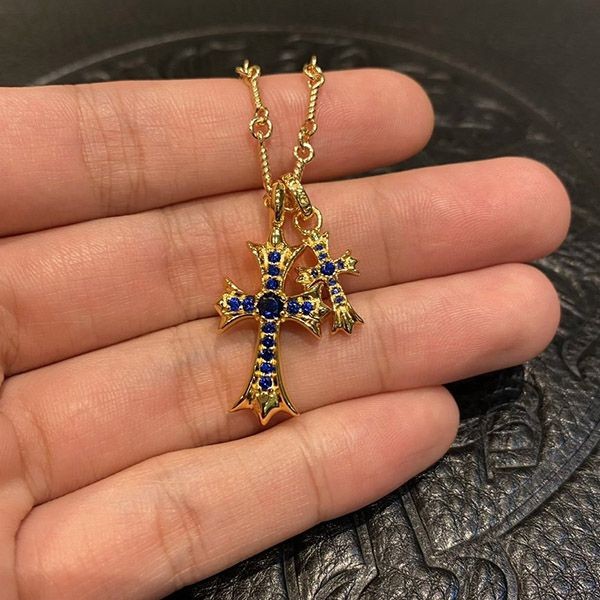 Free shipping Chrome Hearts Replica Blue Sapphire Kuv17891