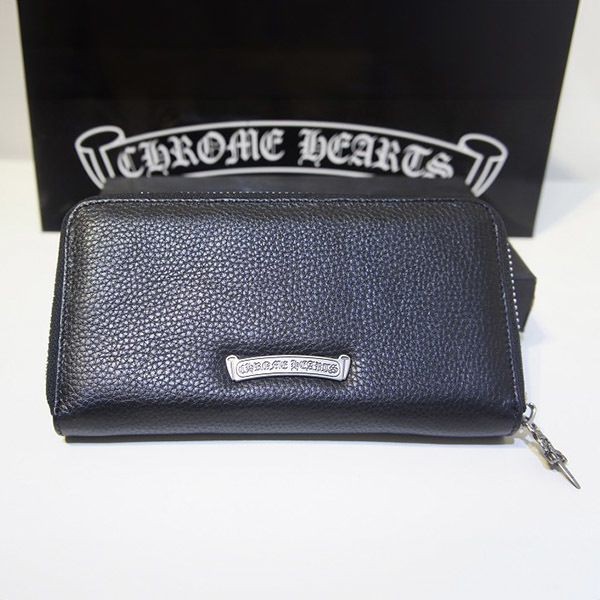 No.1 Most Popular Chrome Hearts Long Wallet Replica Cemetery Cross Kuu34486