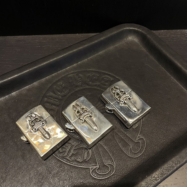 Free shipping Chrome Hearts Zippo fake Zippo Dagger LIGHTERZ-V6 Oil lighter Kux36864