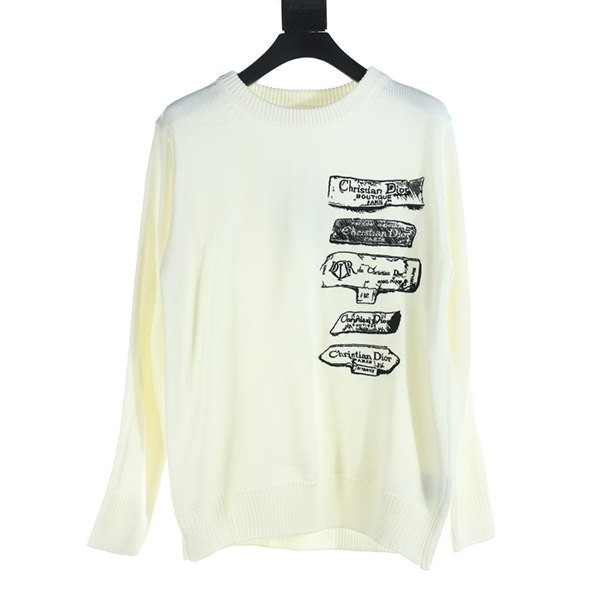 Dior Archives Labels Sweater Knit Copy with Tracking DED56904 Dior Archives Labels Sweater Knit Copy with Tracking DED56904