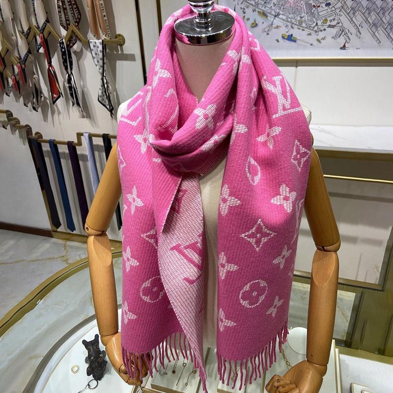 Louis Vuitton Monogram Bicolor Scarf Replica M76699 Sold Out Louis Vuitton Monogram Bicolor Scarf Replica M76699 Sold Out