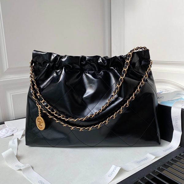 《24C》Very popular! Chanel 22 handbag copy horizontal type AS4486