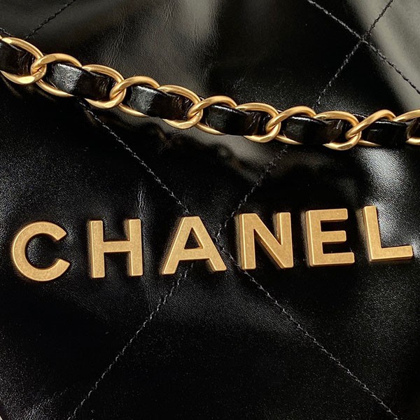 《24C》Very popular! Chanel 22 handbag copy horizontal type AS4486