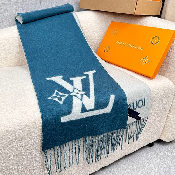 Free shipping Louis Vuitton LV Smash Scarf Logo Wool M Muffler Fake M79393 Free shipping Louis Vuitton LV Smash Scarf Logo Wool M Muffler Fake M79393