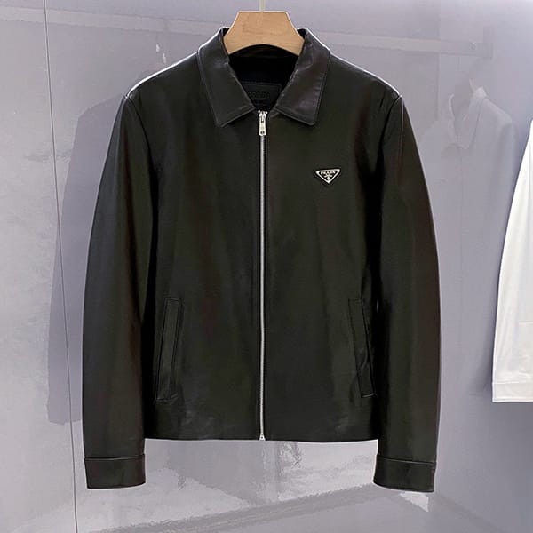 Boutique Prada Replica Nappa Leather Blouse Jacket put41130