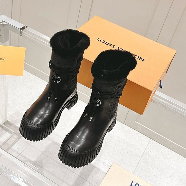 [Stay stylish even on snowy roads?] Louis Vuitton ankle boots replica 1ADCBT