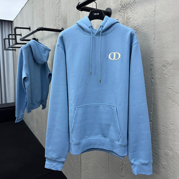 Dior CD ICON Cotton Fleece Fake Hoodie Parka deh16605