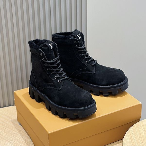 Louis Vuitton LV Checkered Line Ankle Boots Replica 1ADEYI