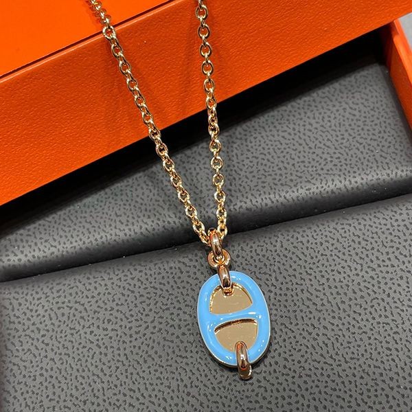 Super limited edition Hermes Mini Maillon necklace replica erz98491