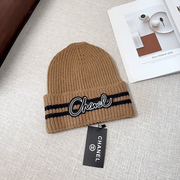 Free shipping Chanel cashmere knit cap shc06112