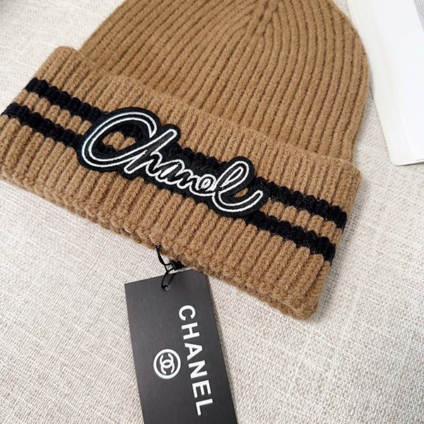 Free shipping Chanel cashmere knit cap shc06112