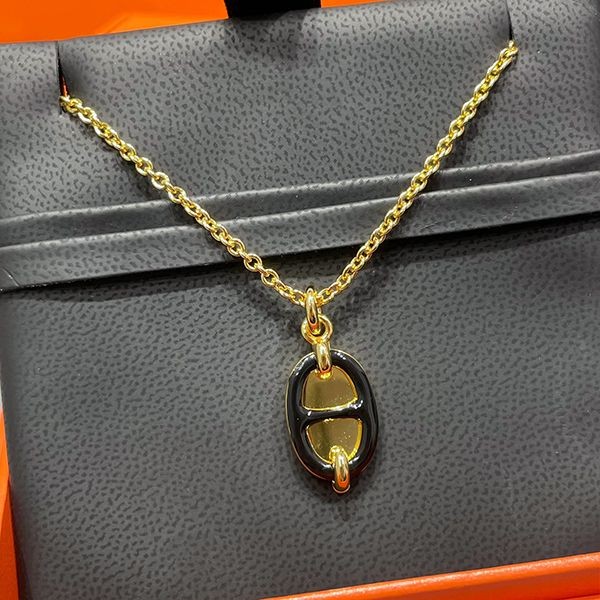 Hard to find! Hermes Mini Maillon Necklace Replica erd25024