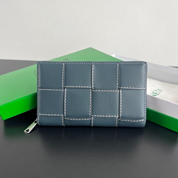 [Great attention] Bottega Veneta replica ◆ Cassette leather round zip wallet boi44624
