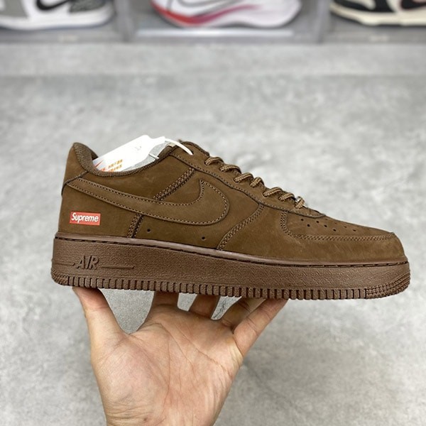 Supreme x Nike Replica Air Force 1 Low "Baroque Brown" CU9225