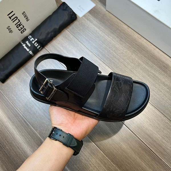 Cool? Berluti copy ☆ Sifnos Scritto leather sandals beo86860
